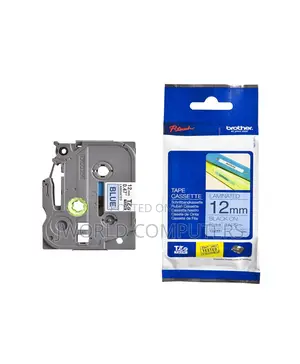 Brother 12mm X 8m Black on Blue Label Tape