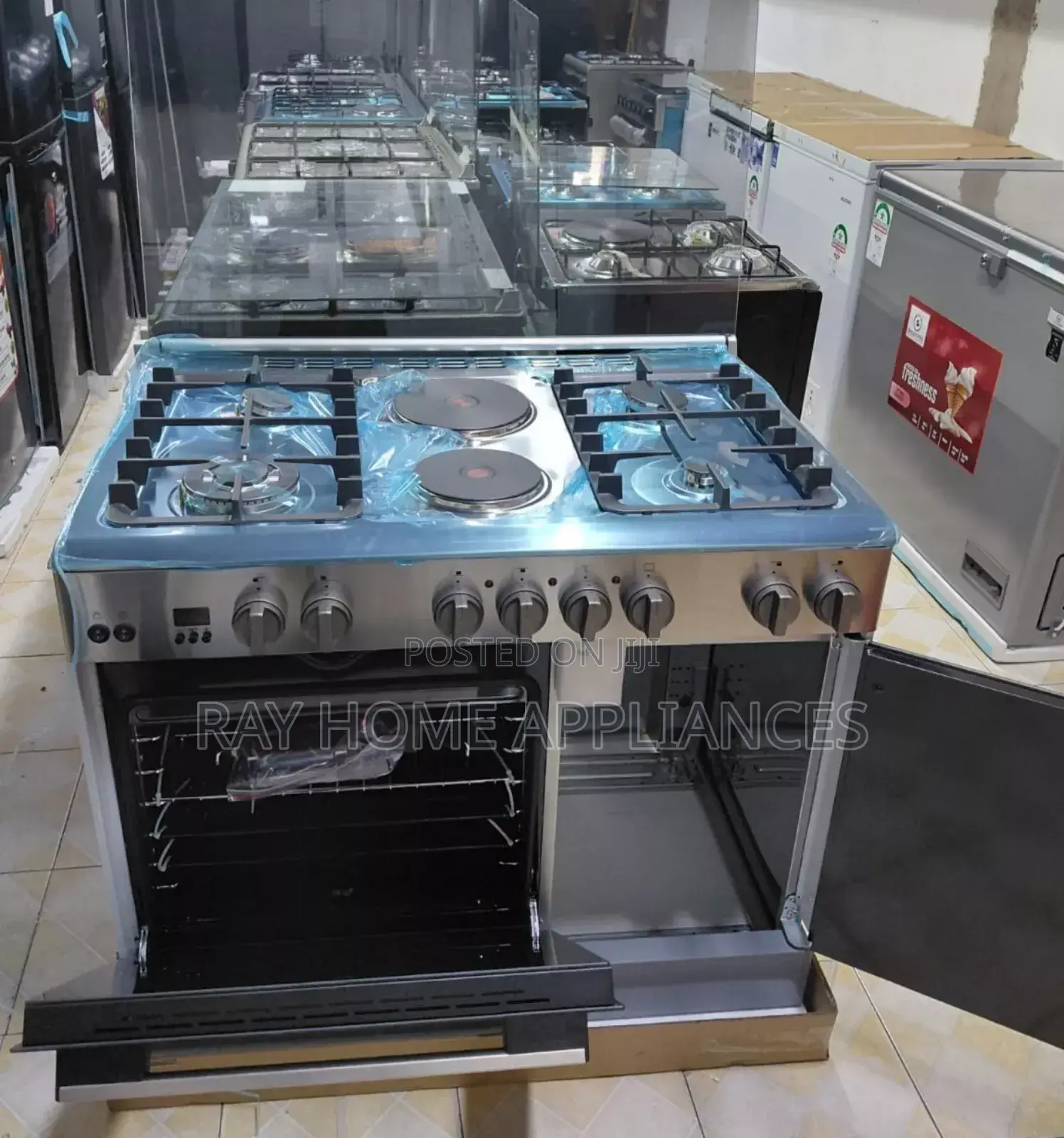 Haier 4g+2 E 60*90cm Standing Cooker Electric Oven Gascompartment In