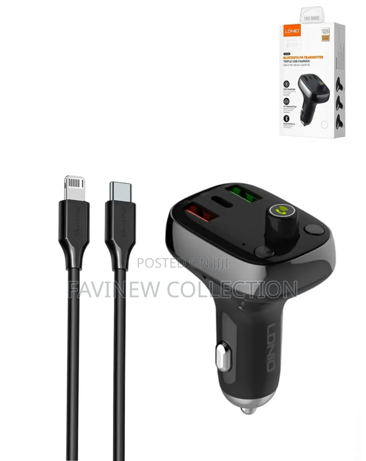 Quality Car Bluetooth Fm Transmitter With Tripple Usb Car Charger