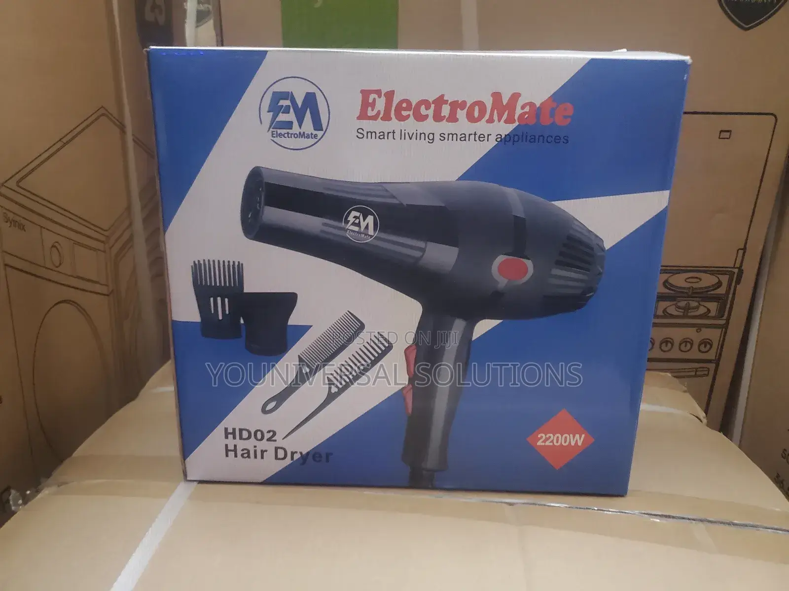 Electromate Hairdryer With Accessories