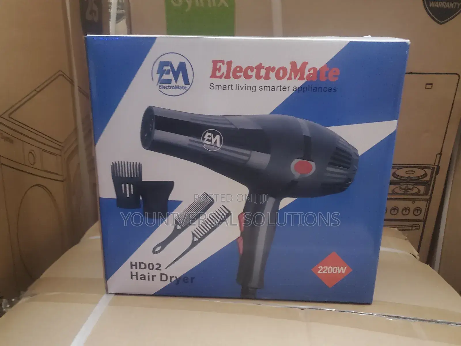 Electromate Hairdryer With Accessories