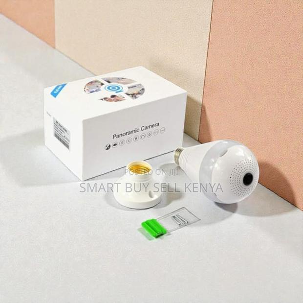 Panoramic Wifi Bulb Camera 1080p With Cloud Storage Support