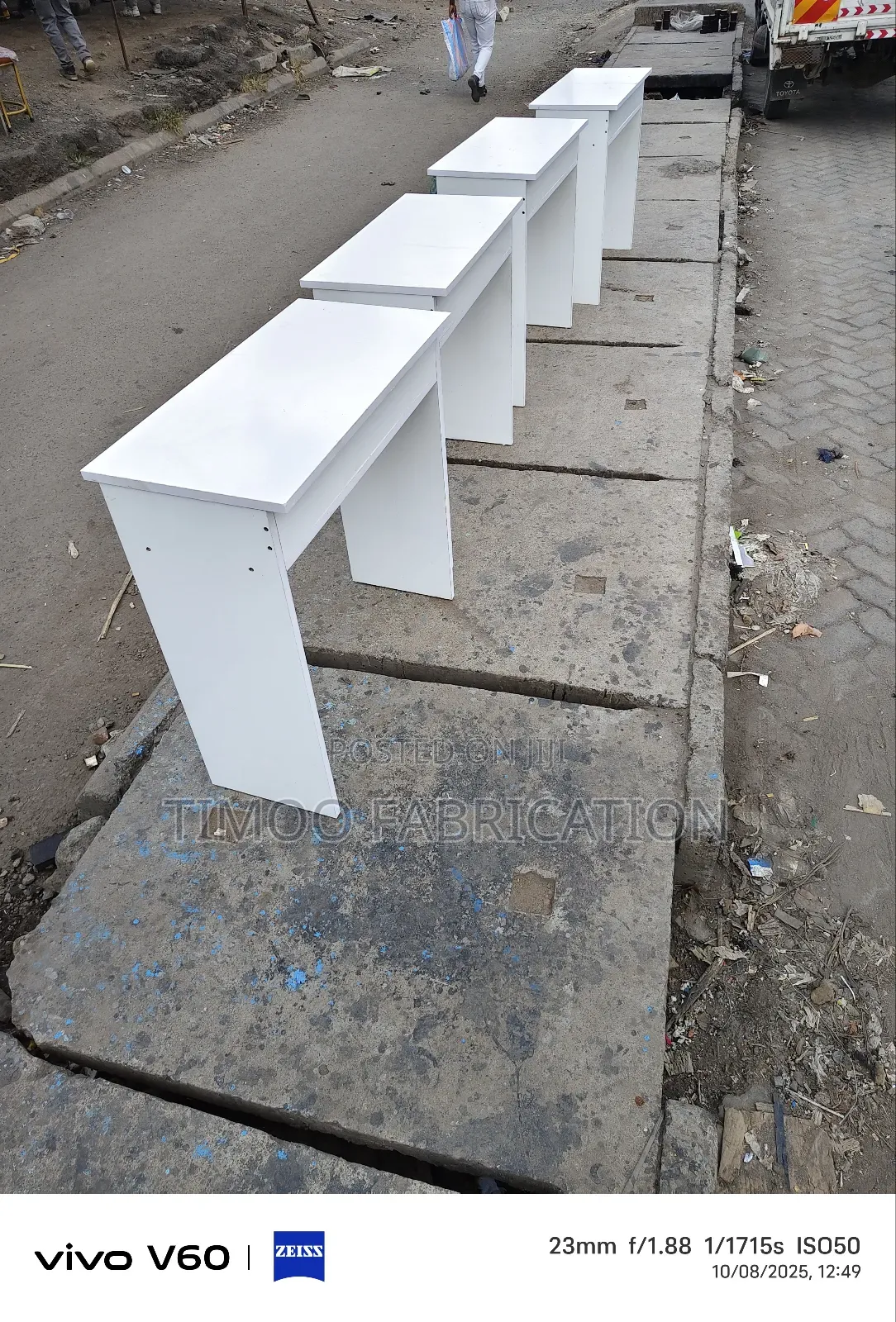 Salon Nail Table White