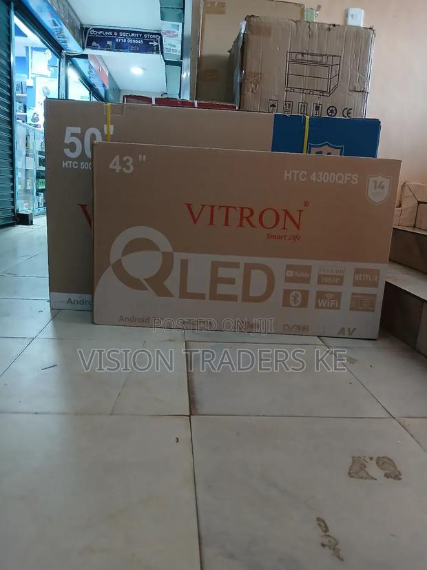 Vitron 43 "Inches Smart Android Qled Frameless Tv Bluetooth Netflix