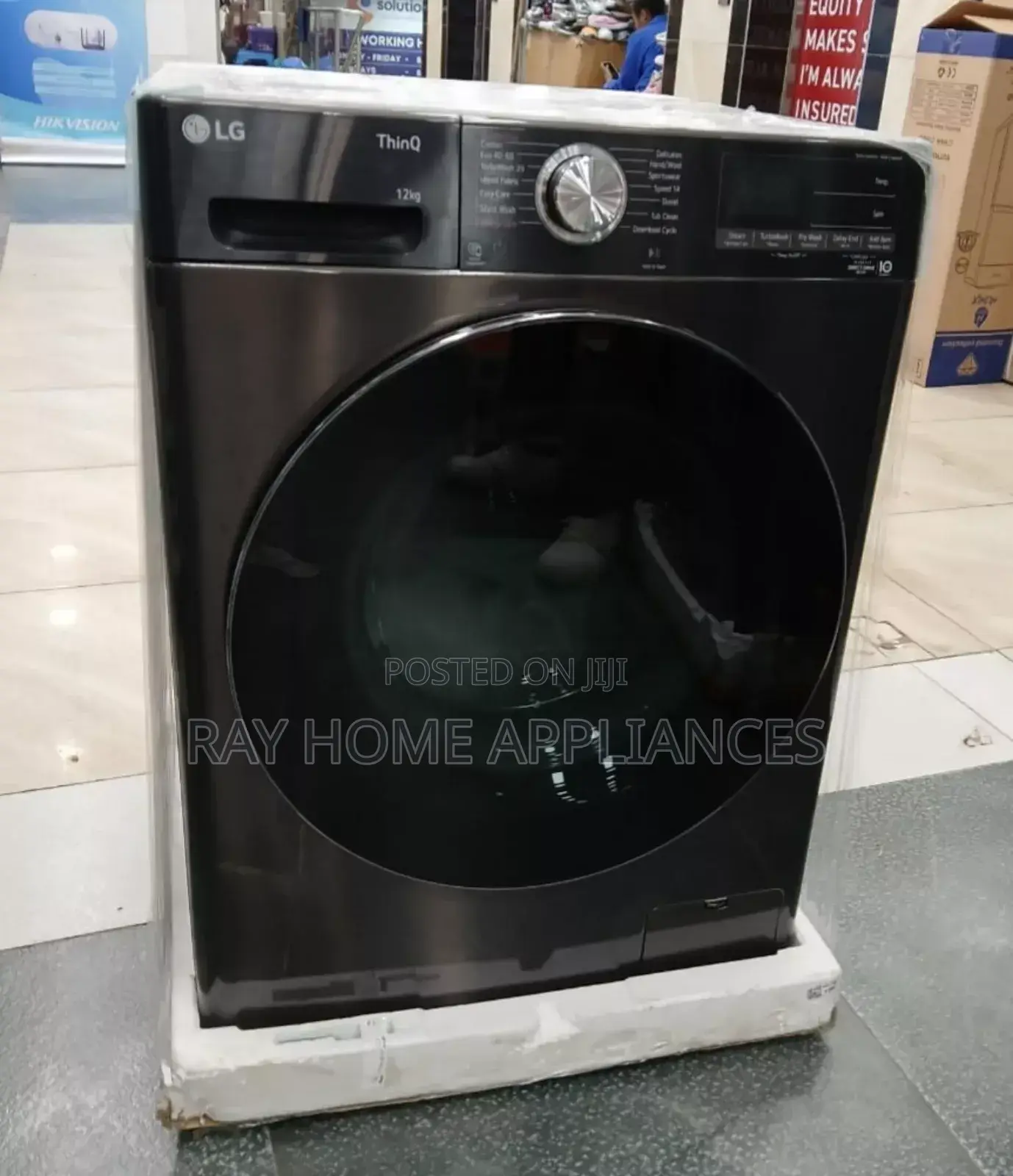 F4v9bwp2ee
Lg 12kg Front Loader Washer/Ai Dd/Steam/Turbowash Wash Spin