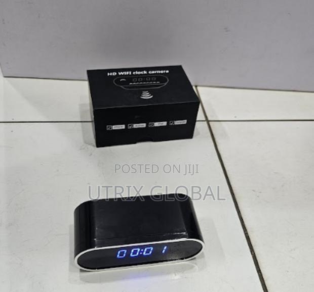 1080p Full Hd Video Recorder Alarm Table Clock Camera Indoor Wireless - main view