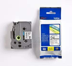 Brother 24mm X 8m Black on Blue Label Tape