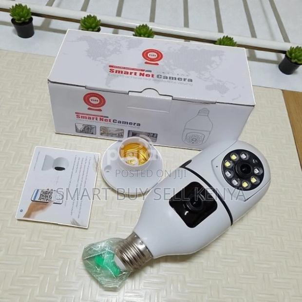 V380 Pro 1080p Full Hd 2mp PTZ Rotating Dual Lens Wifi Bulb Camera