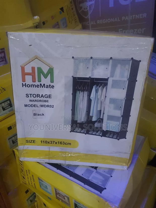 Brand New Portable 3column Plastic Wardrobe - main view