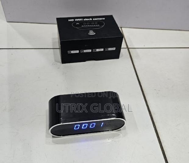 Wireless Wifi Mini Camera Digital Table Clock With Low Light Vision