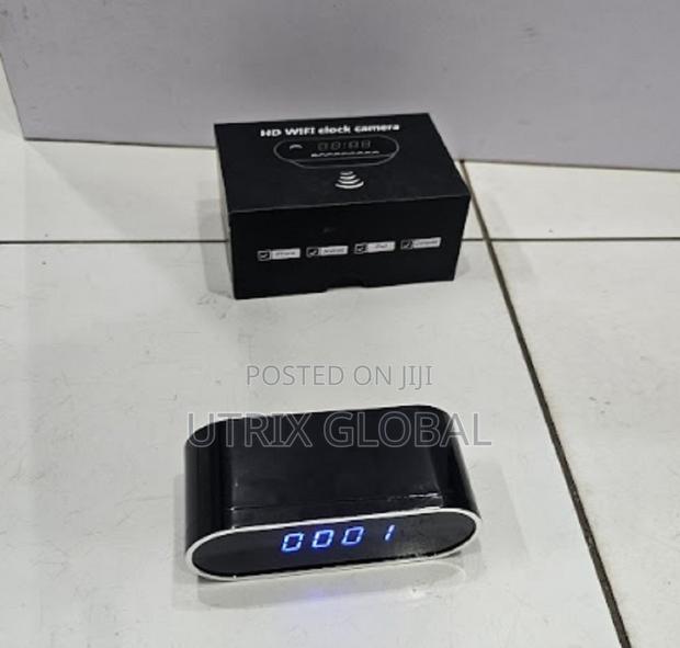 Clear Night Vision And Motion Detection Wifi Table Clock Camera 1080p