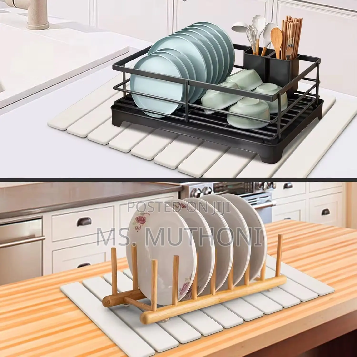 Multifunctional Fast Drying Stone Dish Drying / Bath Mat