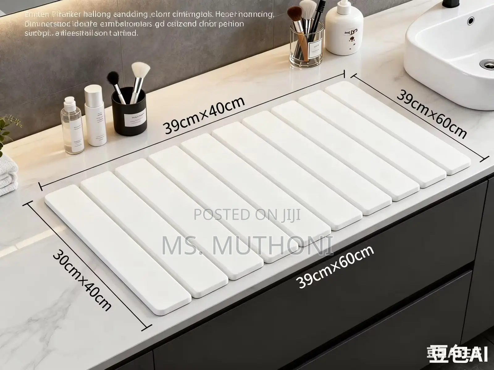 Multifunctional Fast Drying Stone Dish Drying / Bath Mat