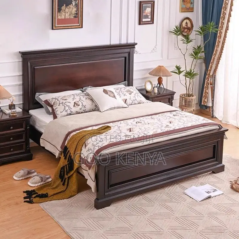 Home Bed; Master Bedroom High-end Wooden Bed