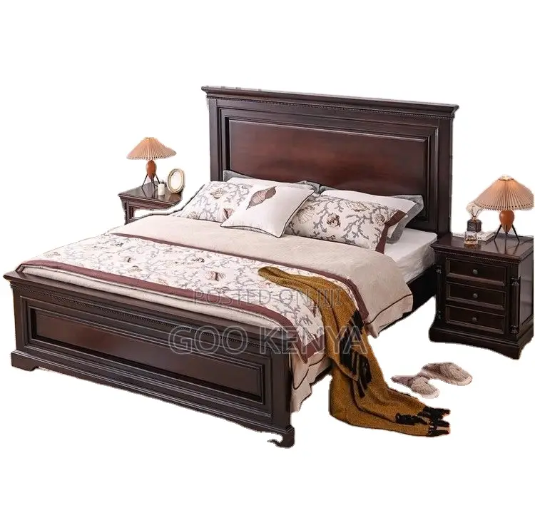 Home Bed; Master Bedroom High-end Wooden Bed