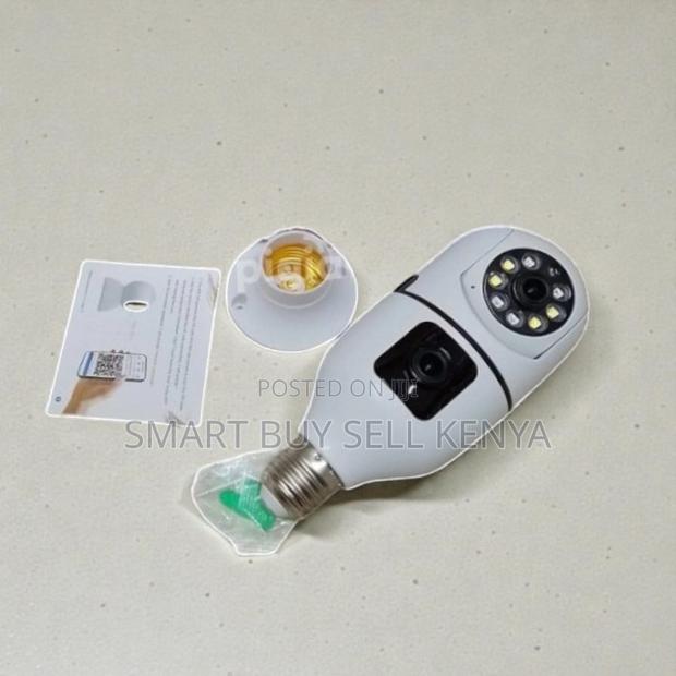 Indoor Security Smart Dual Lens PTZ Panoramic 1080p Wifi Bulb Camera