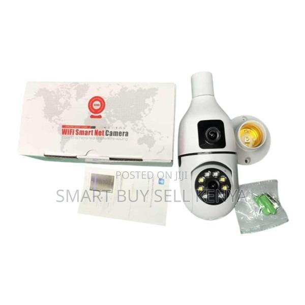 Dual Lens 1080p Hd Smart Bulb Camera With Infrared Night Vision