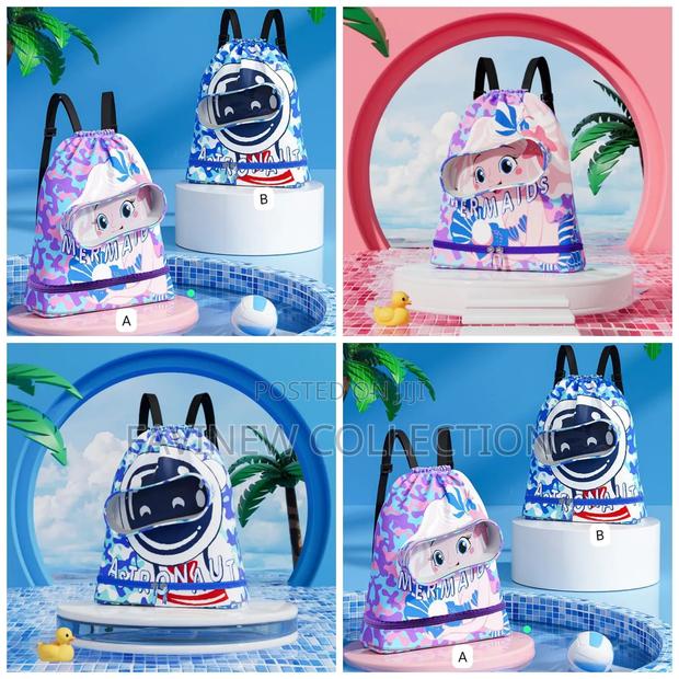 Cartoon Drawstring Waterproof Swimming Bag/ Toys Bag