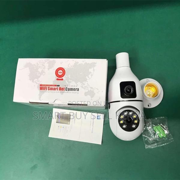 Dual Lens 1080p Hd Smart Bulb Camera Night Vision Remote Access