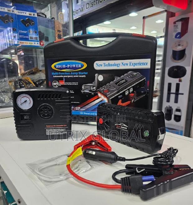 12v Car Jump Starter Heavy Duty 99800mah With Emergency Power Bank