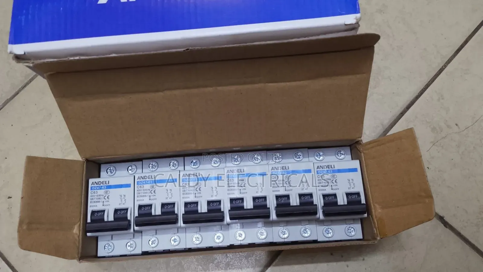Andeli Dz47-63 Double-Pole Miniature Circuit Breaker (Mcb)