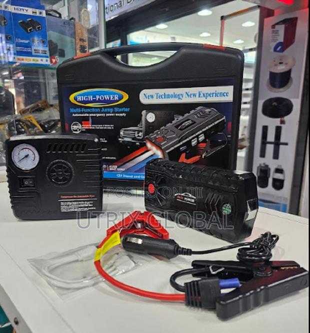 12v 99800mah Carjump Starter -tire Inflator And Power Bank For Vehicle