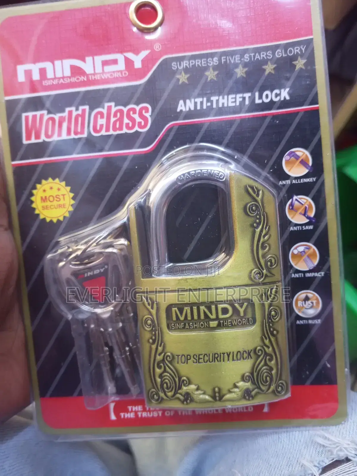 Mindy Top Security Lock
