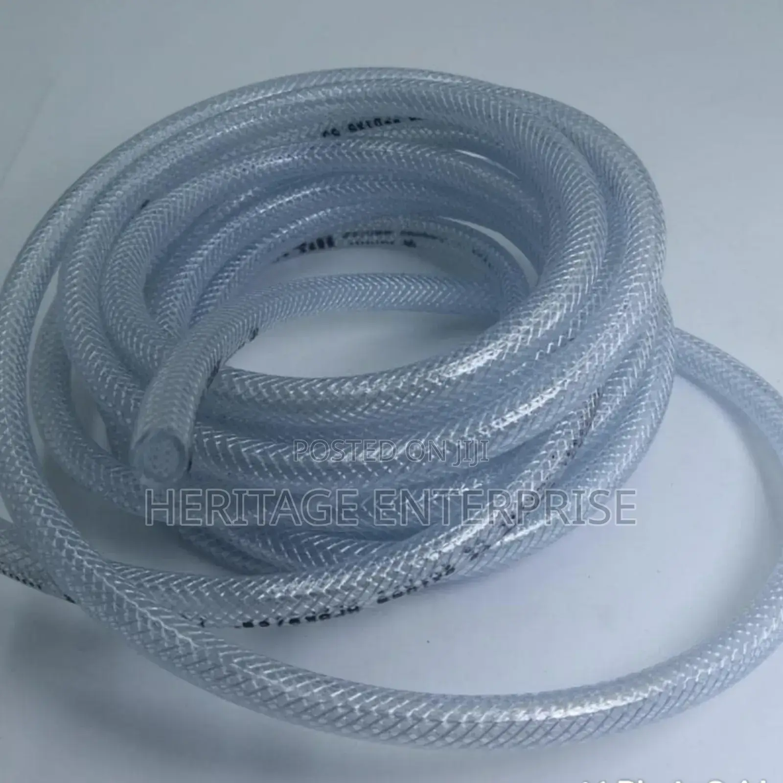 Braided Hose Pipe, Clear Size: 1/2" X 25 Mts,,