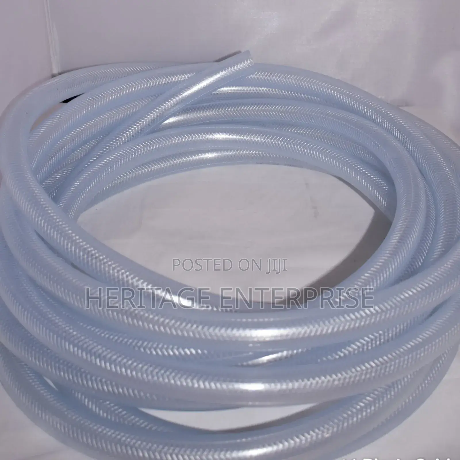 Water Hose Pipe, Pvc Braided Clear Size: 1/2" X 25 Mts