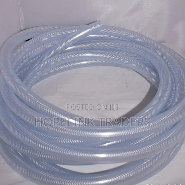 Water Hose Pipe, Pvc Braided Clear Size: 1/2" X 25 Mts - main view