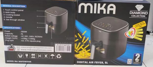 Mika Air Fryer Digital 5l 1500w - main view