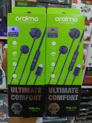 Oraimo Halo Airy Type-C Half in-Ear Wired Headphones (Oep-650)