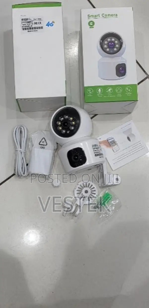 Baby Monitor Indoor Security Camera Dual Lens 4g V380 Camera