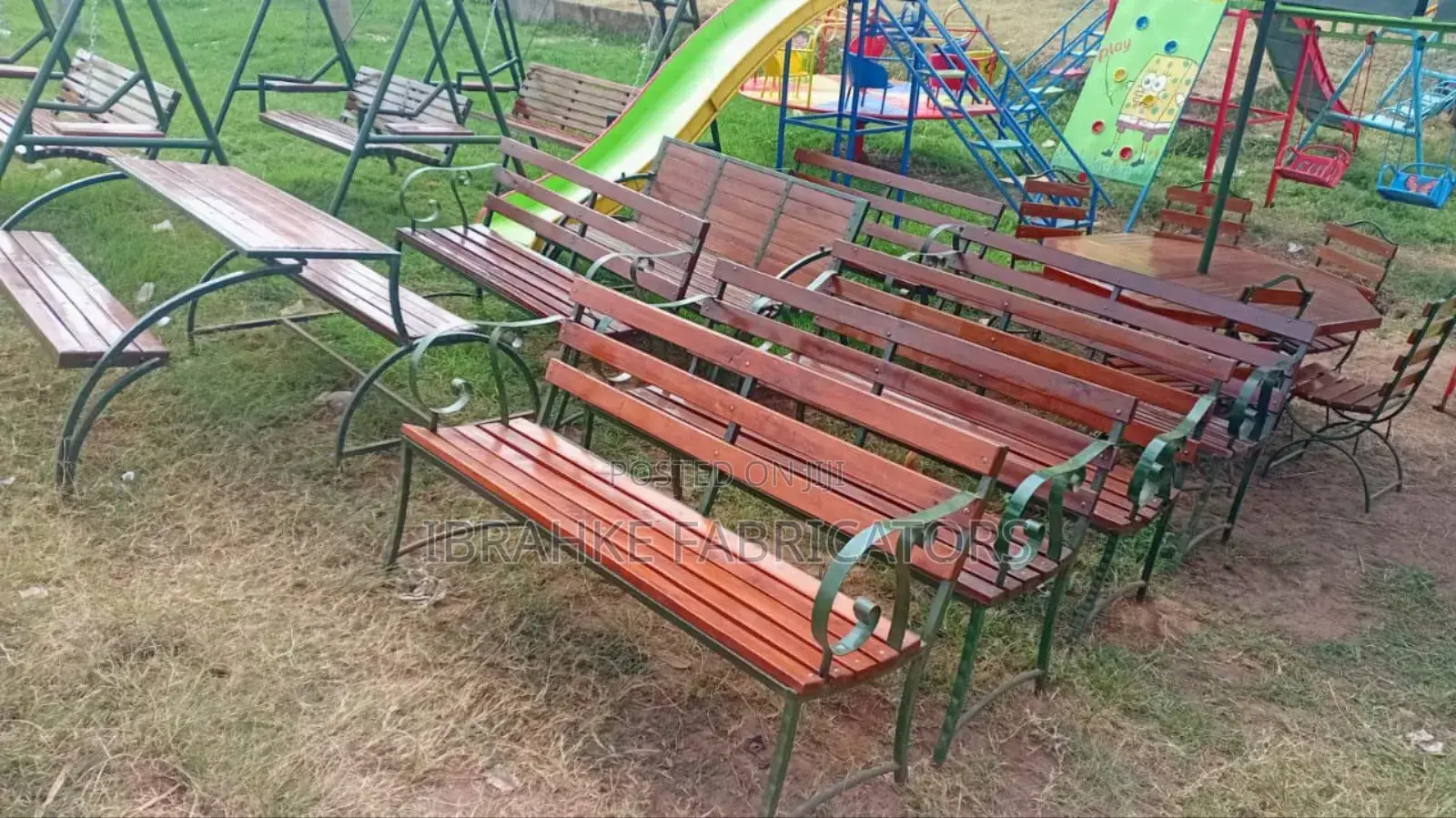 Three Seat Outdoor Benches