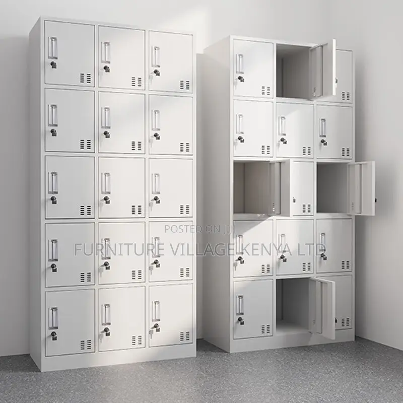 15-locker Steel Gym/ Hospital Cabinet
