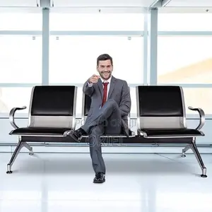 Office Waiting Bench : 3-Seater Office Reception Bench