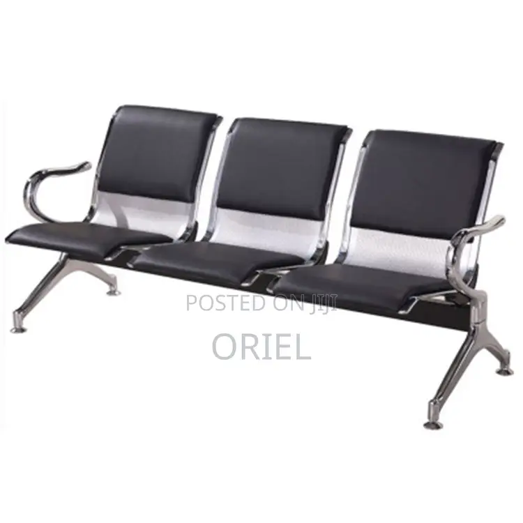Office Waiting Bench : 3-Seater Office Reception Bench