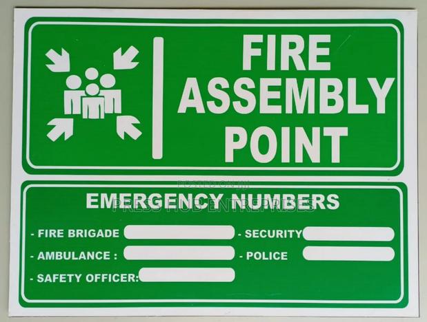 Fire Assembly Point Sign,,,,, - main view