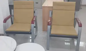 Office Waiting Bench : 5-Seater Office Waiting Padded Bench