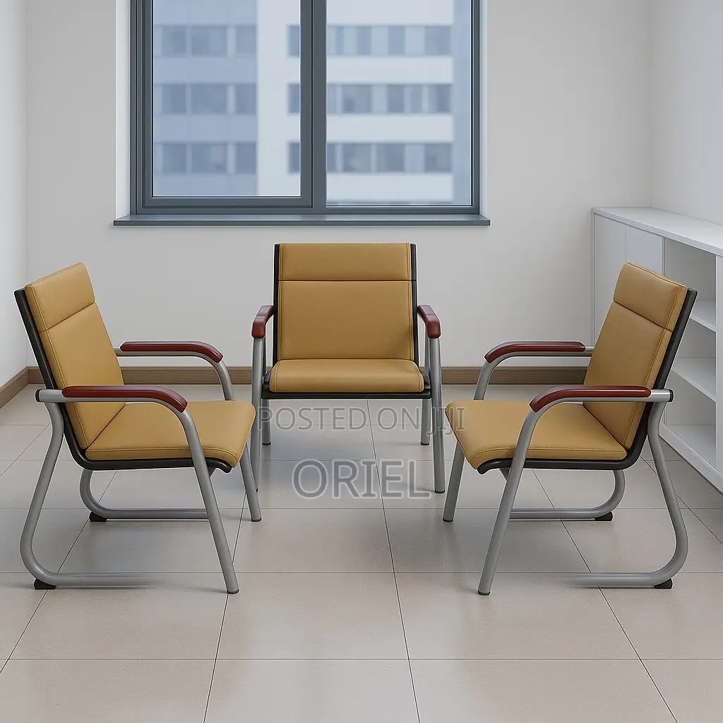 Office Waiting Bench : 5-Seater Office Waiting Padded Bench