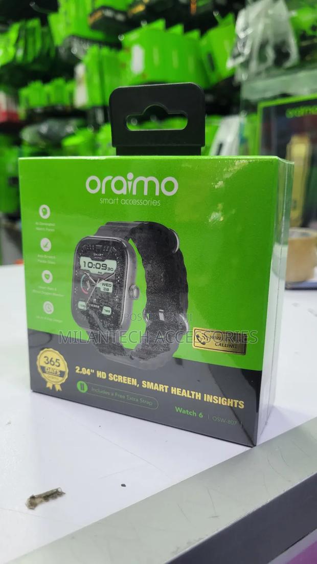 Oraimo Watch 6 2.04" TFT Ip68 Smart Watch