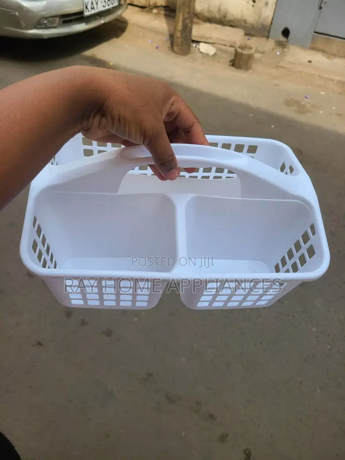 Bathroom Caddy /House Keeping Carrying Caddy/Multipurpose Basket
White