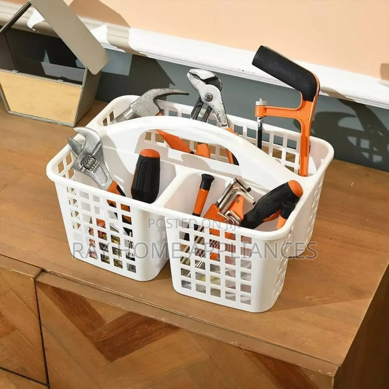 Bathroom Caddy /House Keeping Carrying Caddy/Multipurpose Basket
White