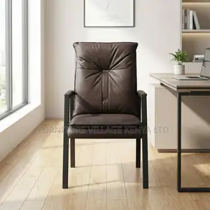 Modern Guest Reception Chair With Padded Armrest