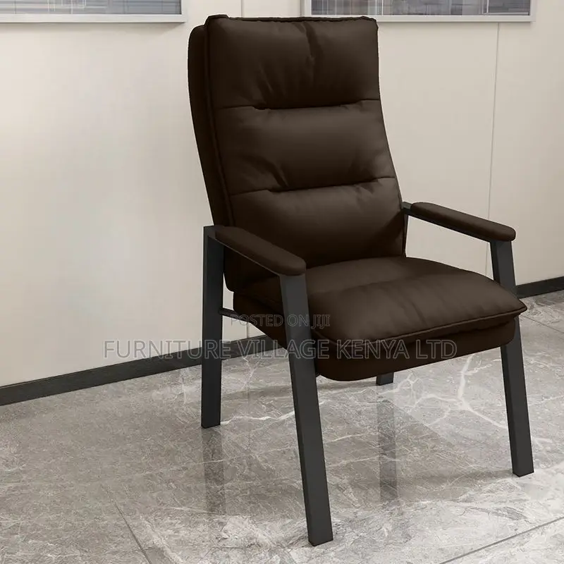 Modern Guest Reception Chair With Padded Armrest