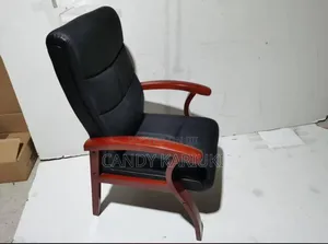 Executive Visitors Chair With Mahogany Frame