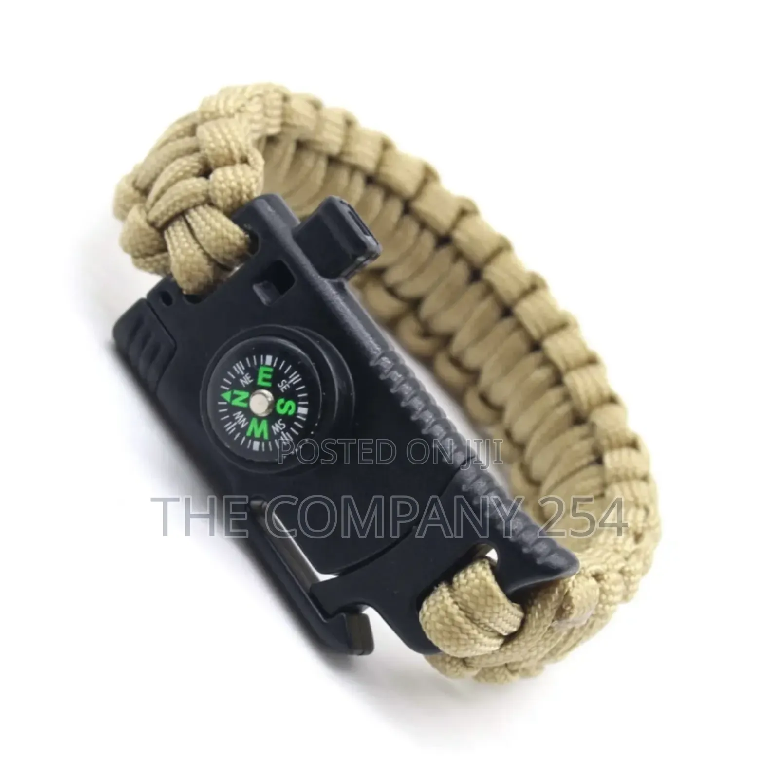 Survival Paracord Bracelets With Knife, Fire Starter, Compass, Whistle