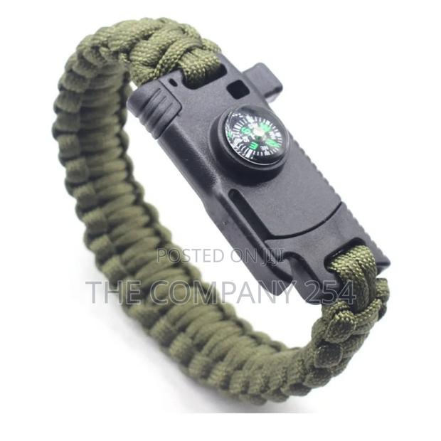 Survival Paracord Bracelets With Knife, Fire Starter, Compass, Whistle - thumbnail 5