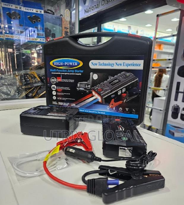 Smart 12v Car Jump Box With Safety Protection Clamps