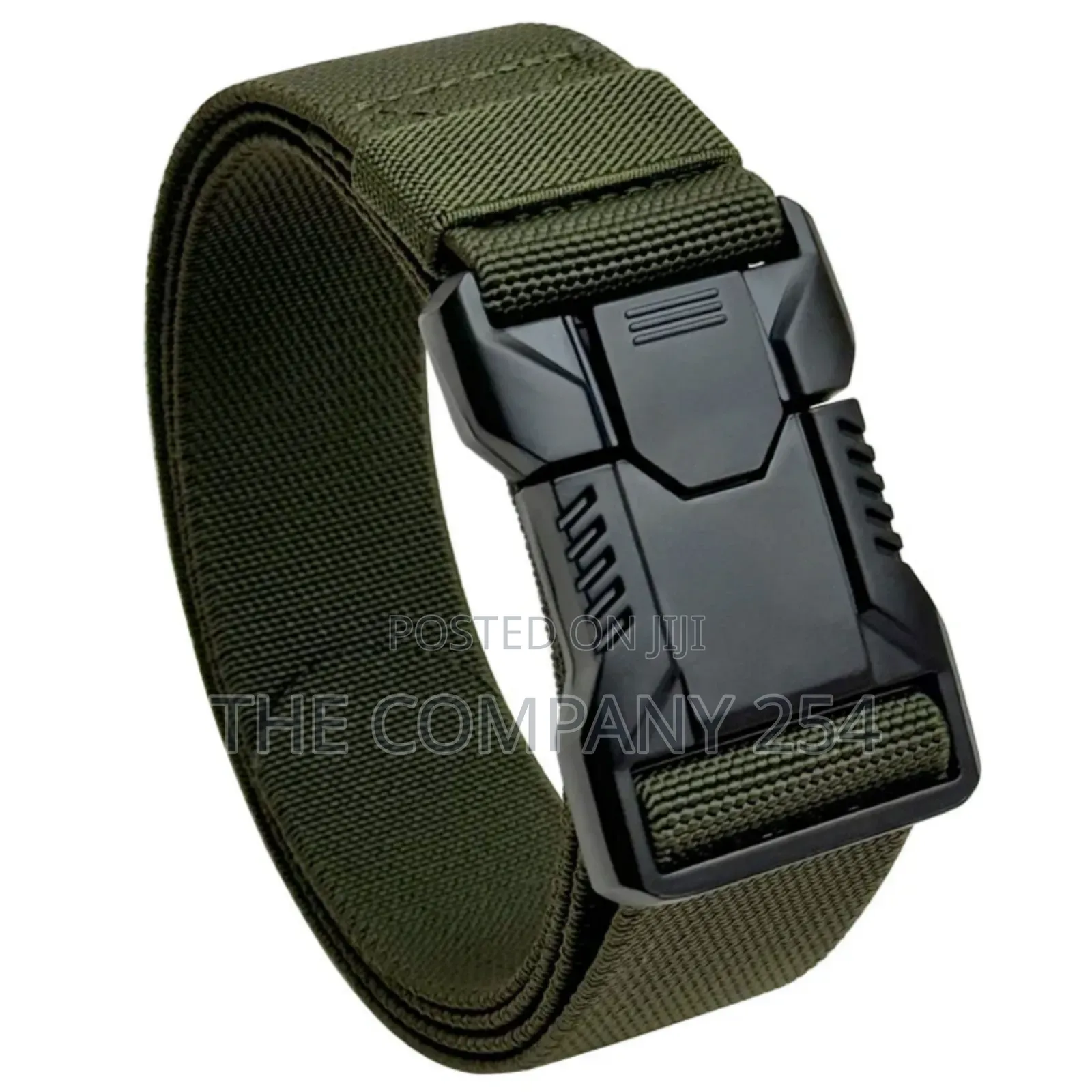 Tactical Belt Elastic Woven Zinc Alloy Buckle Outdoor Defense Unisex